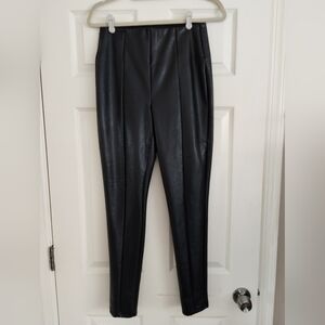 BBJ Black Faux Leather Pants Medium